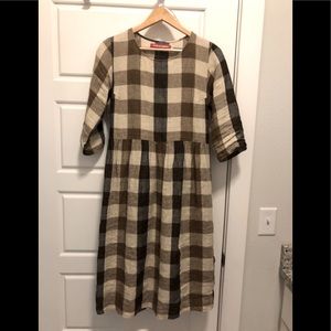 Pyne and Smith Gingham Dress Medium